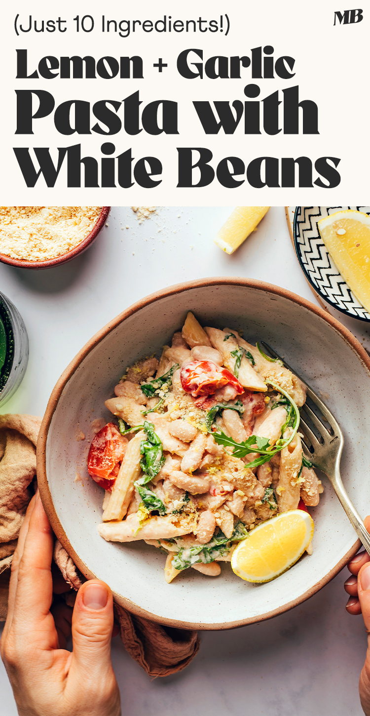 Lemon-Infused White Bean Spaghetti