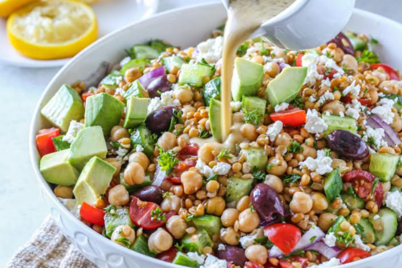Lentil-Chickpea Salad