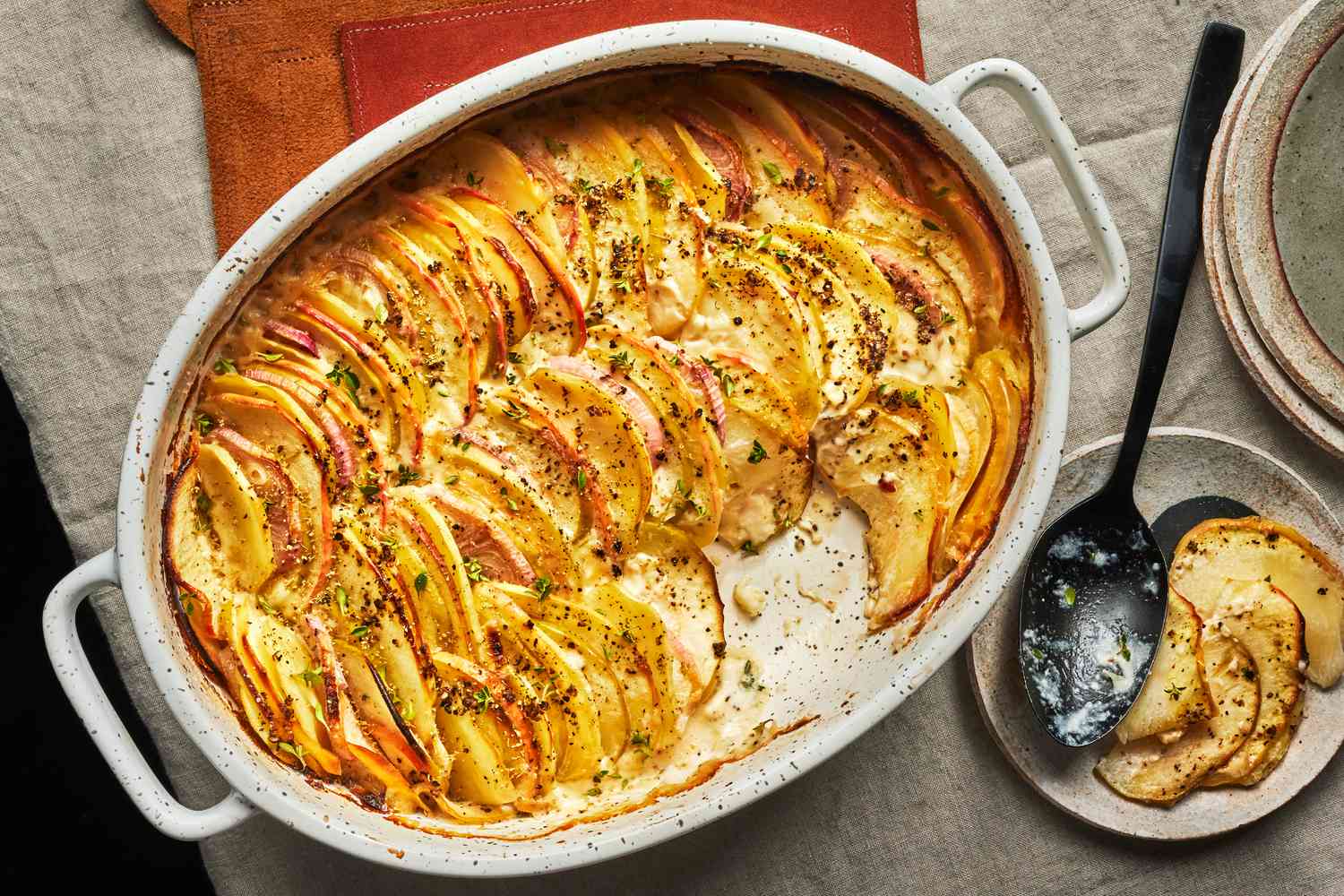 Spiced Apple and Potato Casserole
