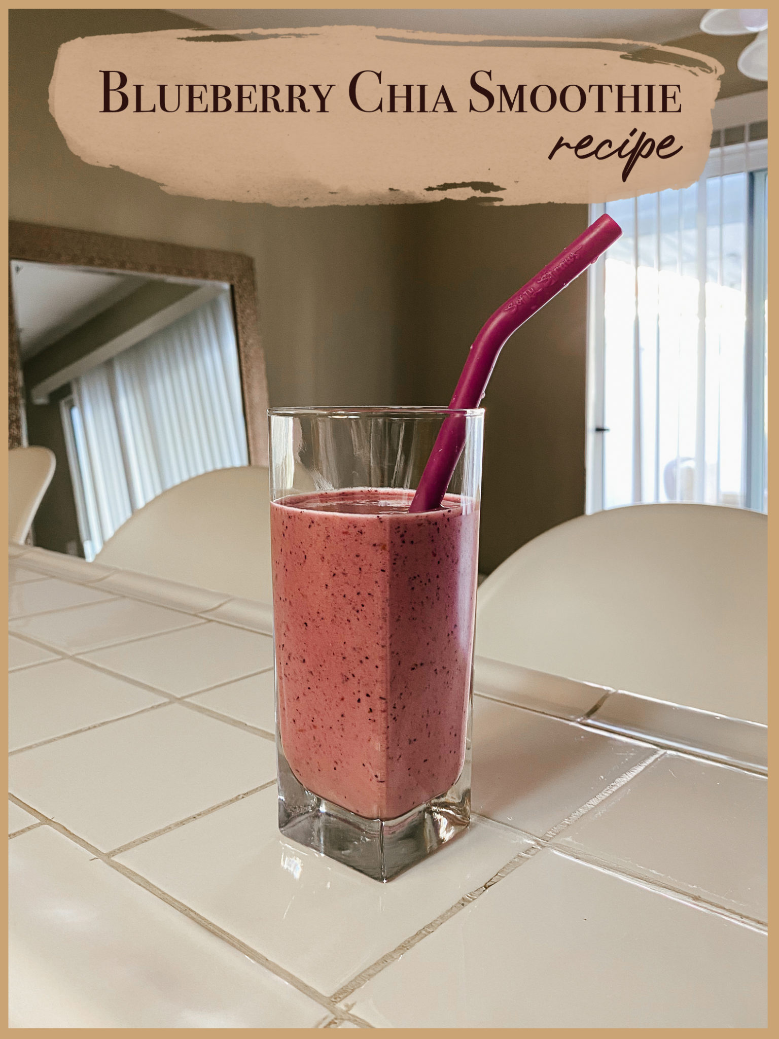 Berry-Infused Green Smoothie with Chia Seeds