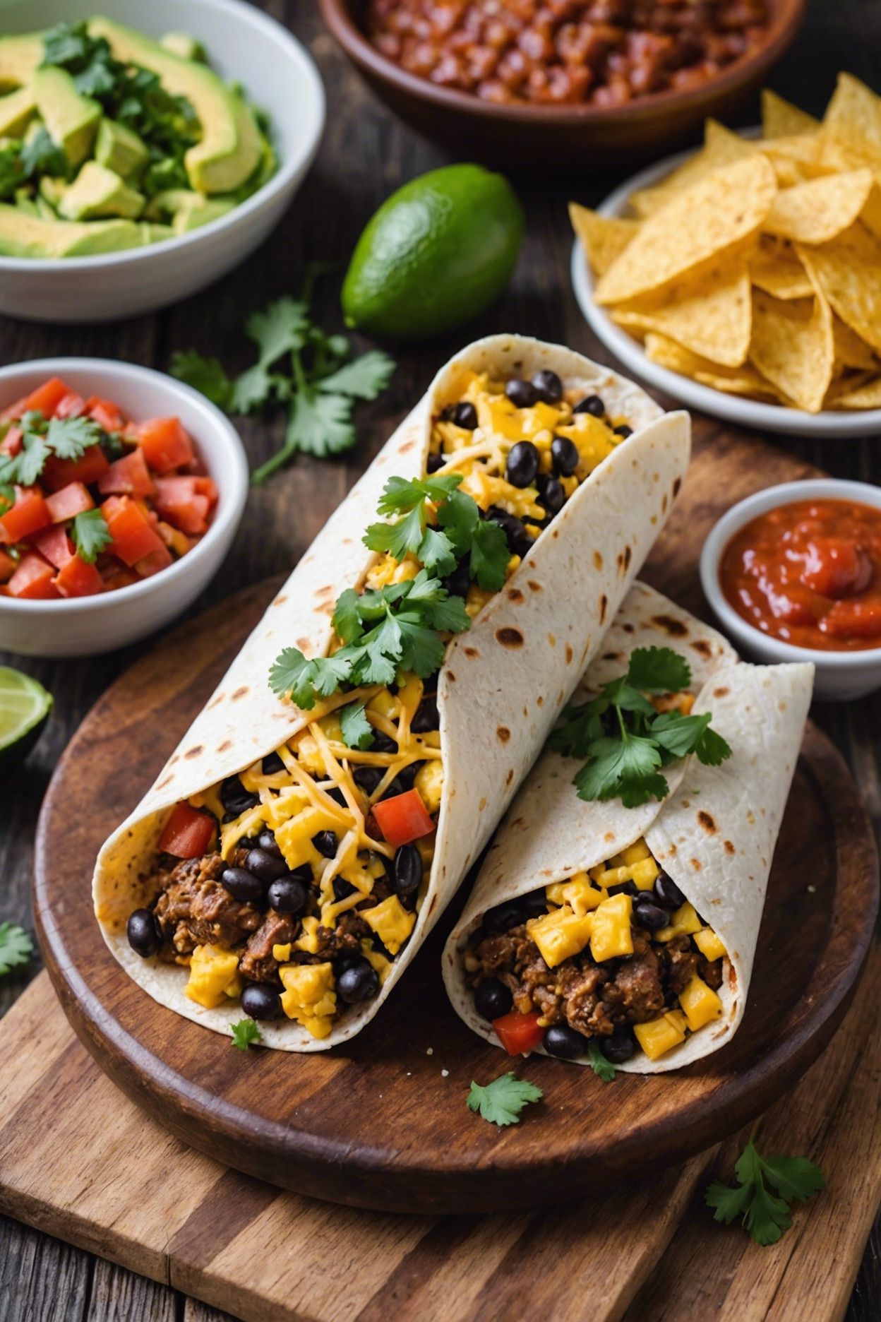 Sunrise Veggie Breakfast Burrito