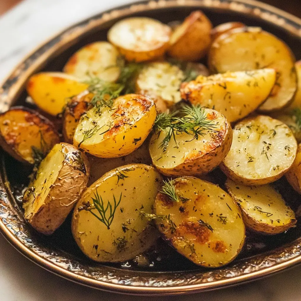One-Pot Lemon Dill Chicken with Roasted Potatoes