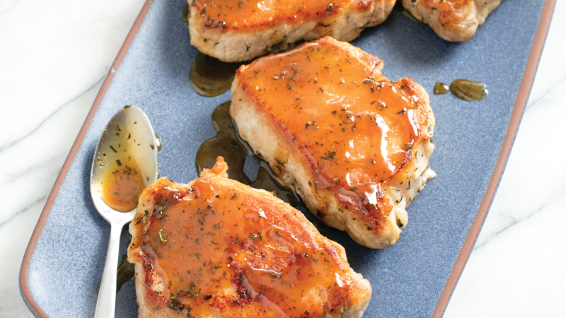 Benson Farmstead Apple Cider Glazed Pork Chops