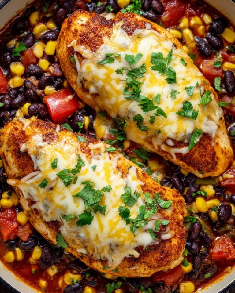 Garcia-Style Chicken with Corn and Black Beans