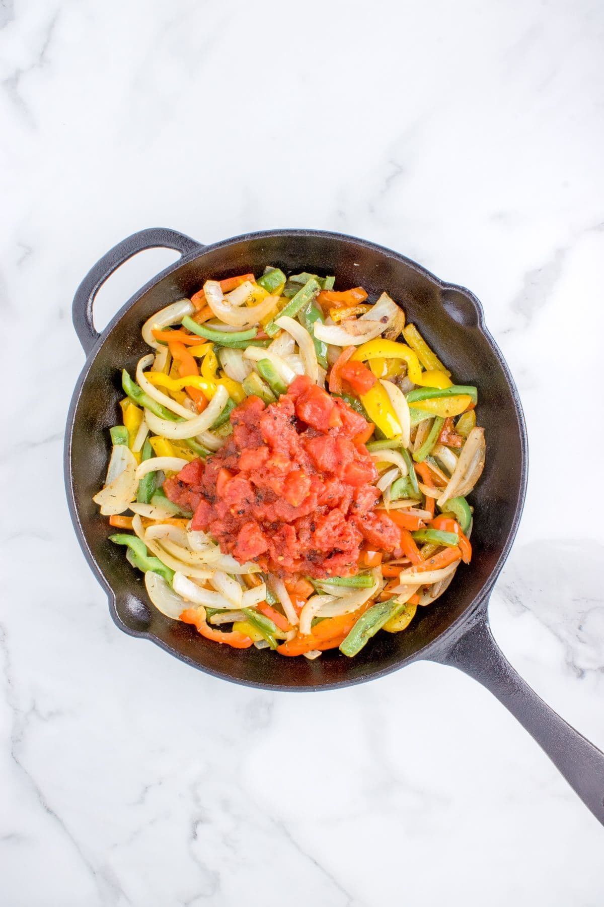 One-Pan Sausage and Peppers with Cherry Tomatoes