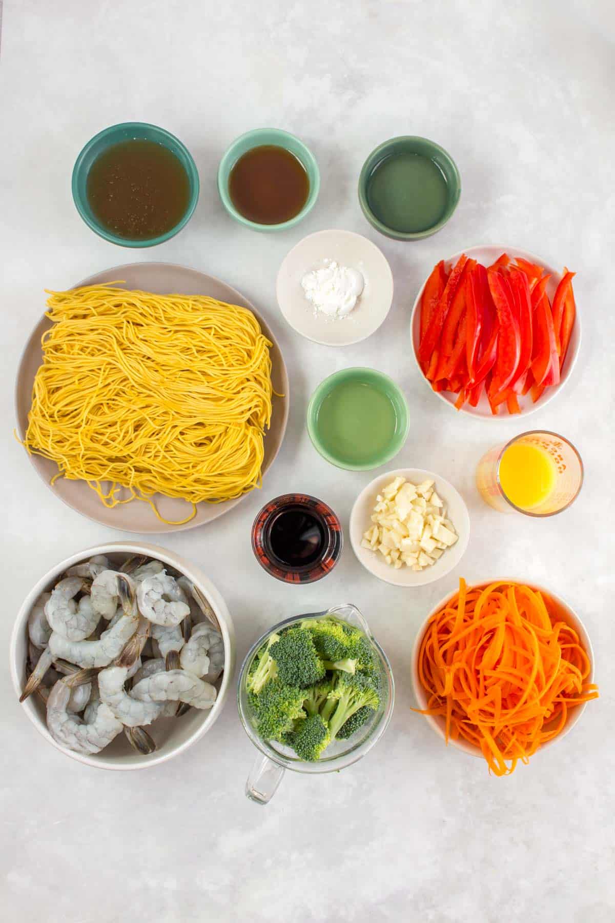Garlic-Shrimp Stir-Fry with Snap Peas and Rice Noodles