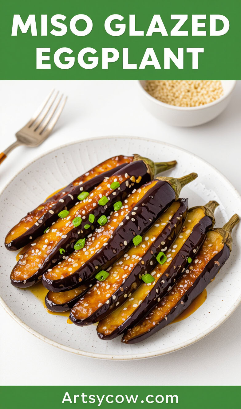 Creamy Miso-Glazed Eggplant with Sesame Seeds