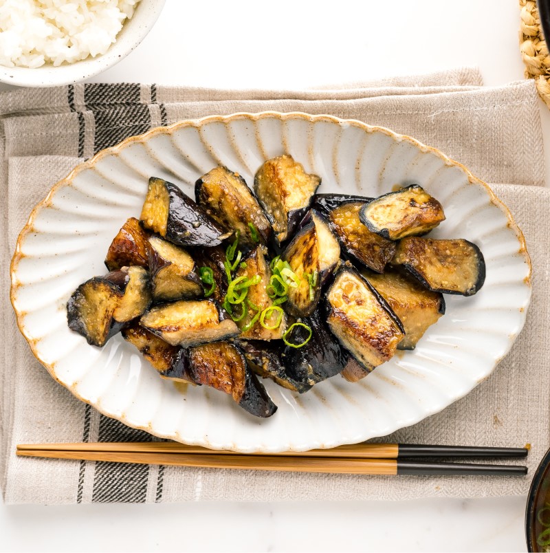 Eggplant Stir-Fry with Miso and Sesame