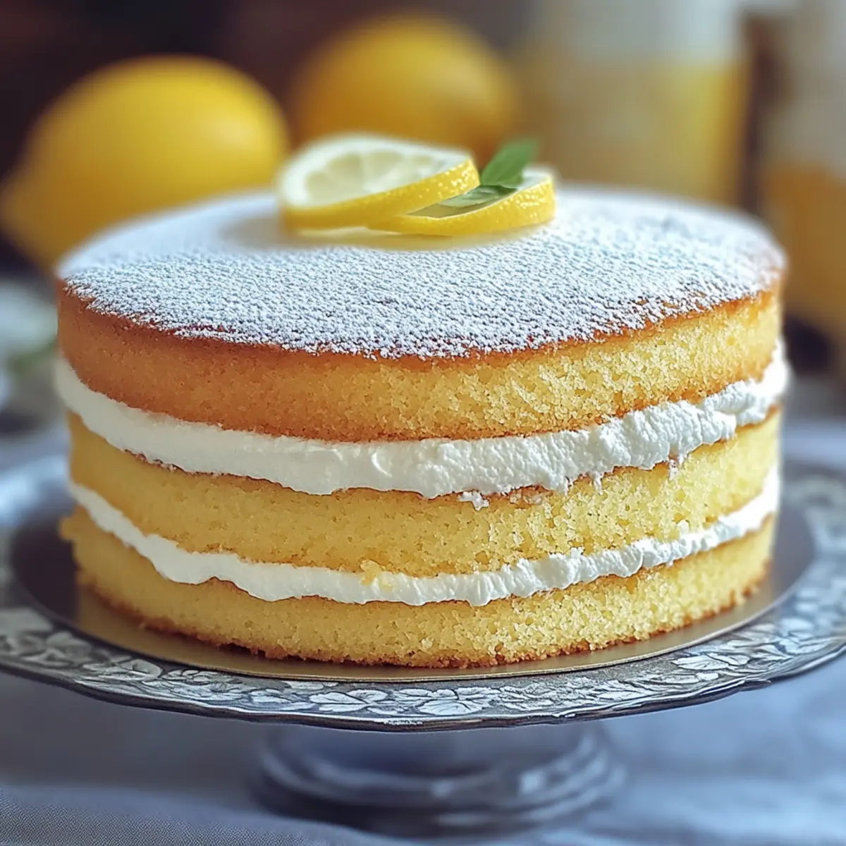 Baked Lemon Sponge Cake