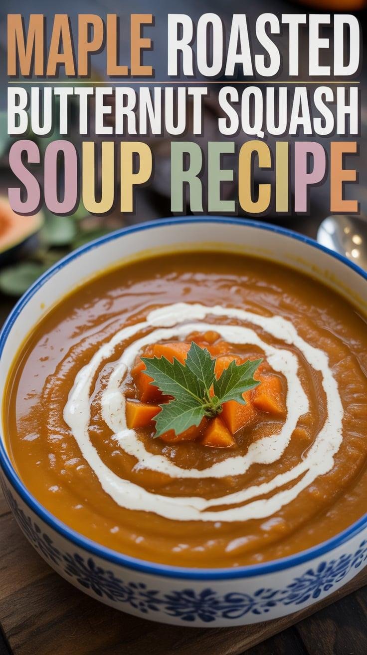 Maple-Roasted Butternut Squash Soup
