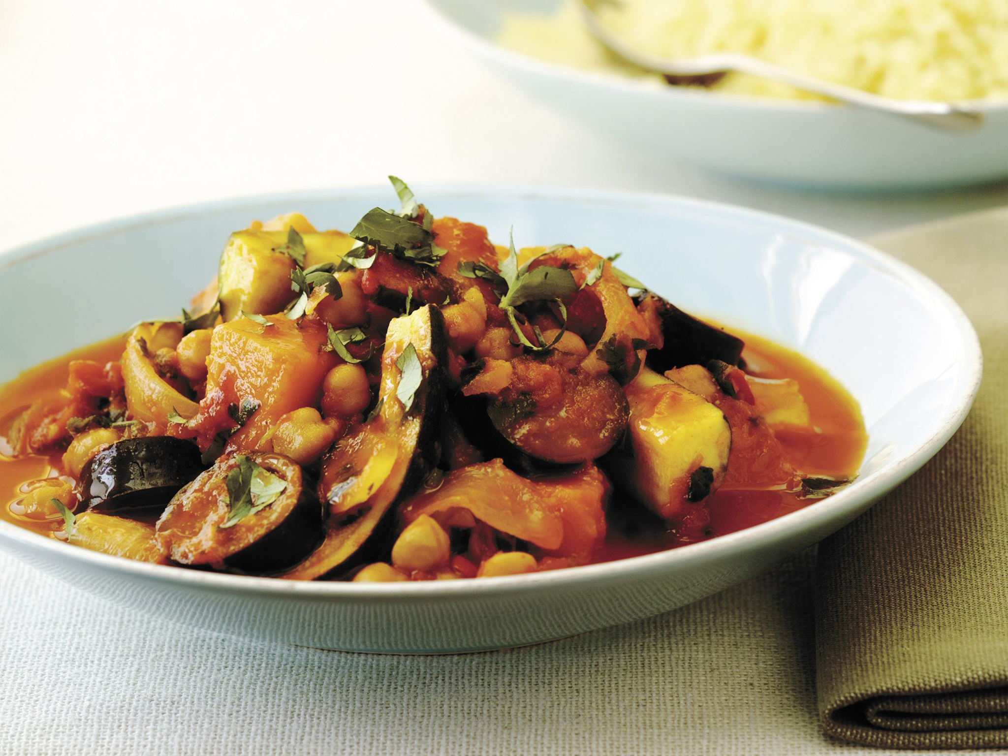 Slow-Cooked Chickpea and Vegetable Tagine with Smoked Paprika