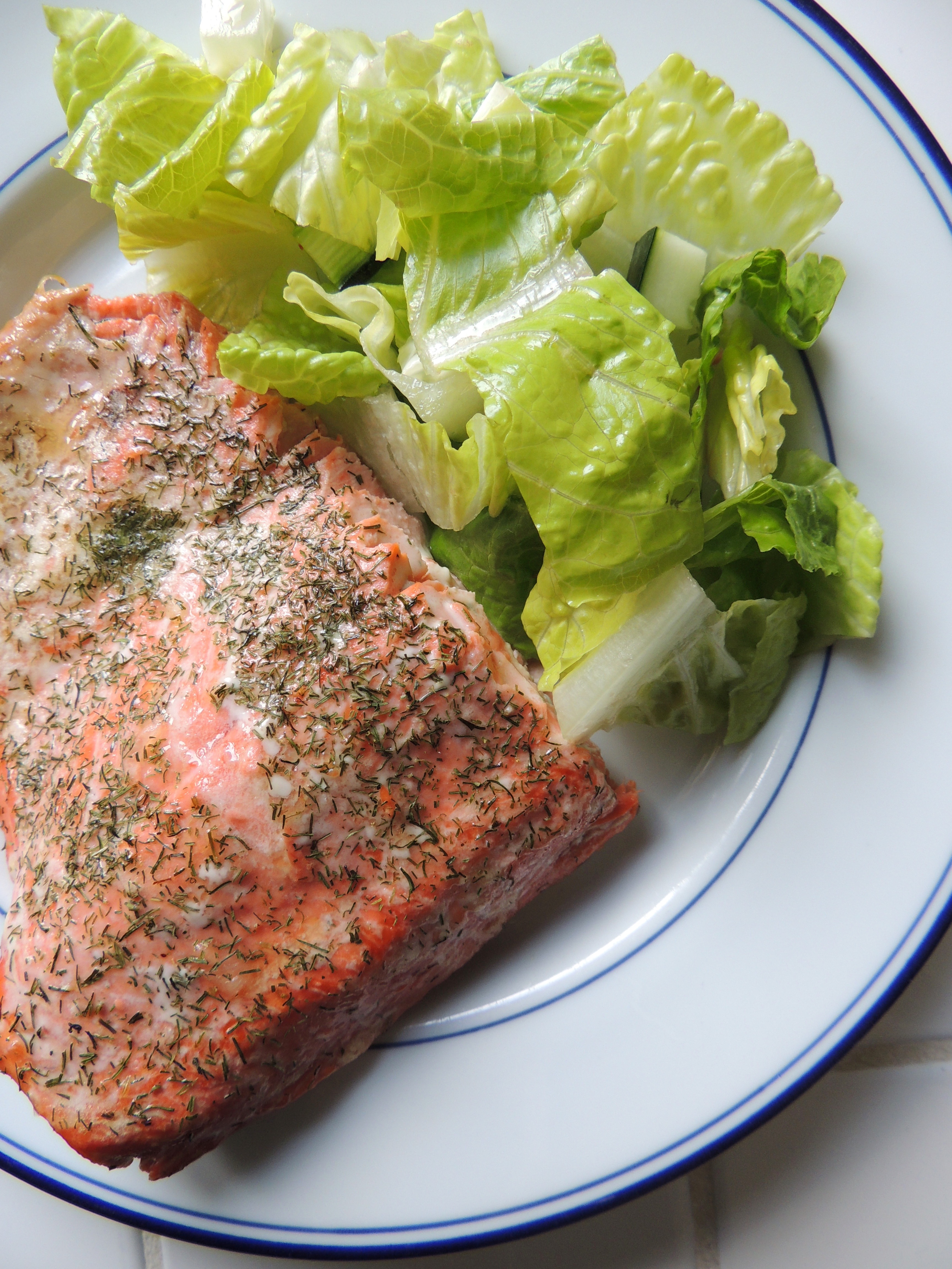 Aviation Fuel Glazed Salmon with Lemon Dill