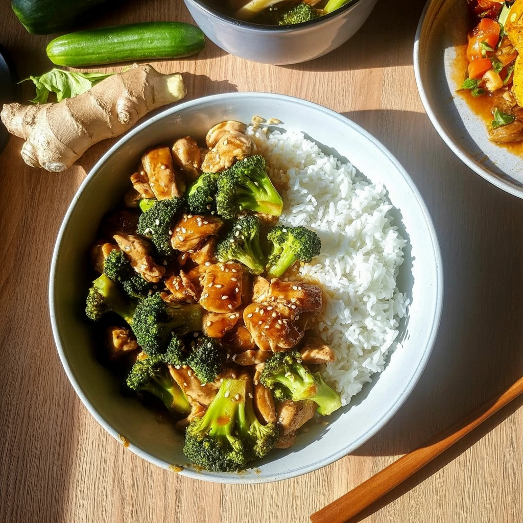 Soy-Ginger Chicken Stir Fry with Broccoli