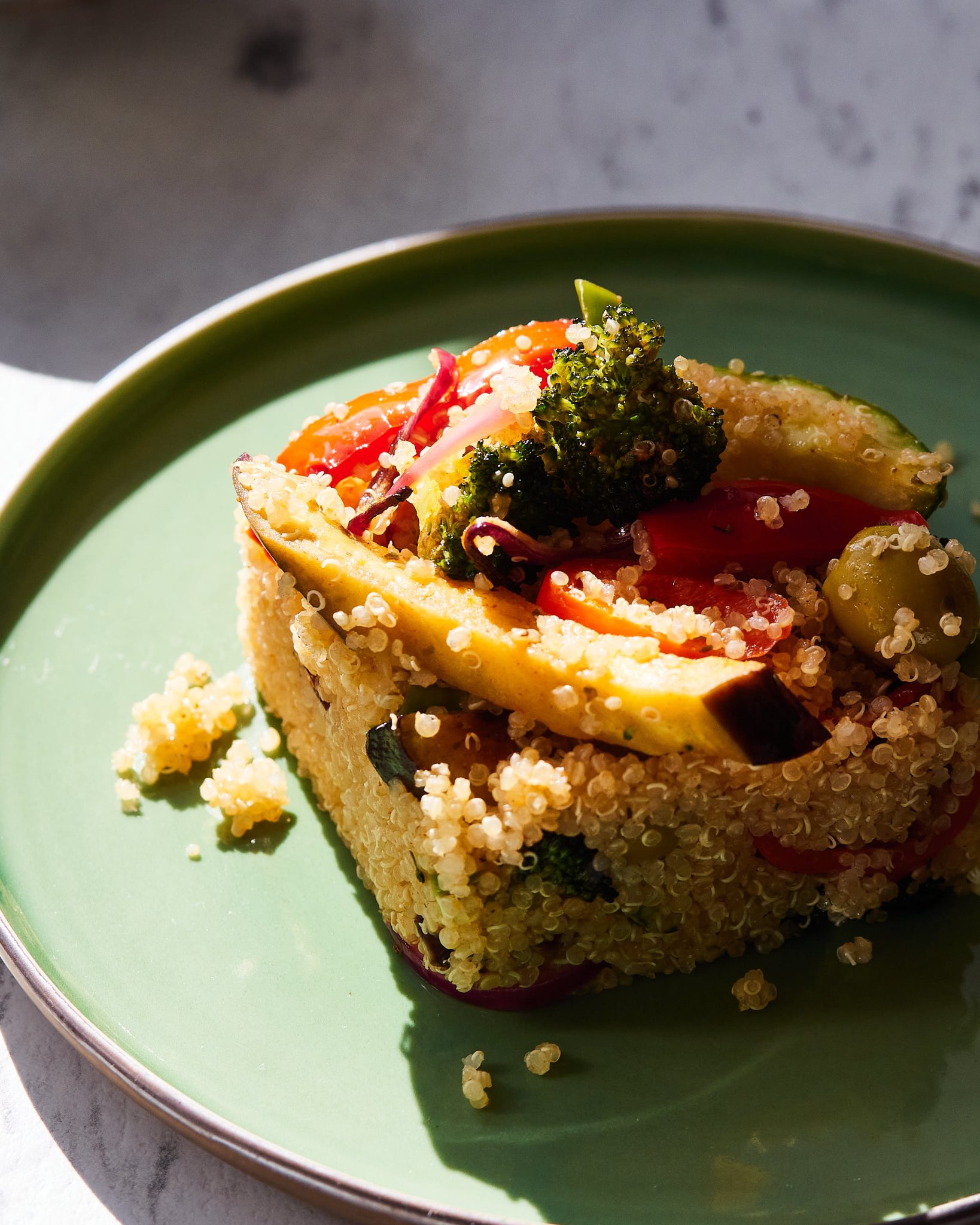 Luminous Quinoa Salad with Roasted Vegetables