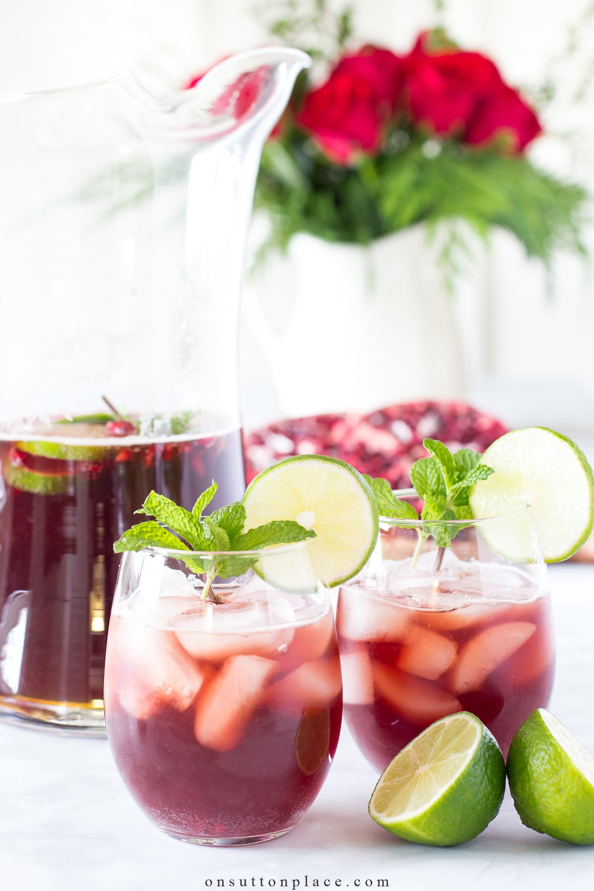 Rosewater Pomegranate Spritzer