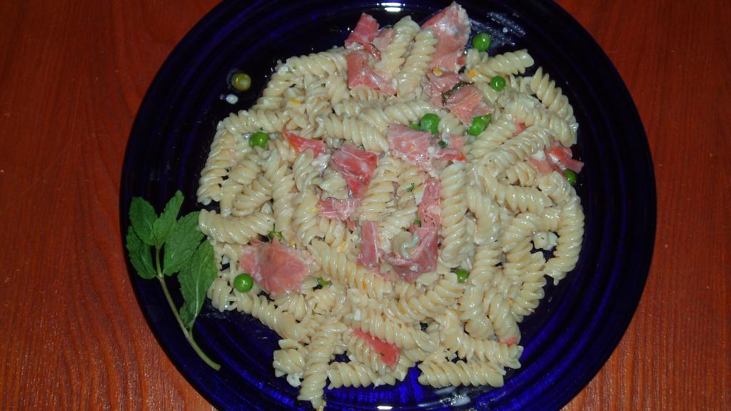 Spring Pea and Prosciutto Pasta with Lemon Cream