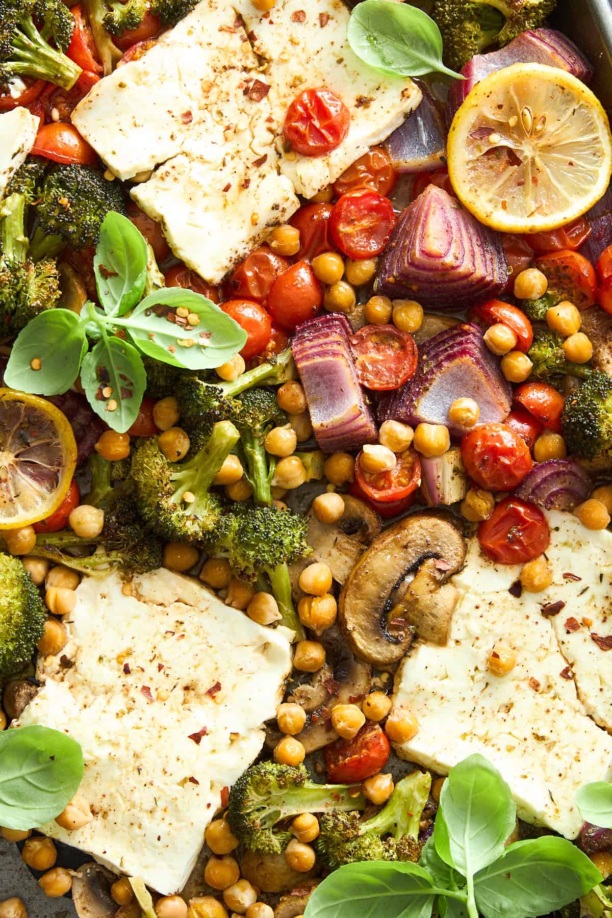 Sheet Pan Feta and Vegetable Medley
