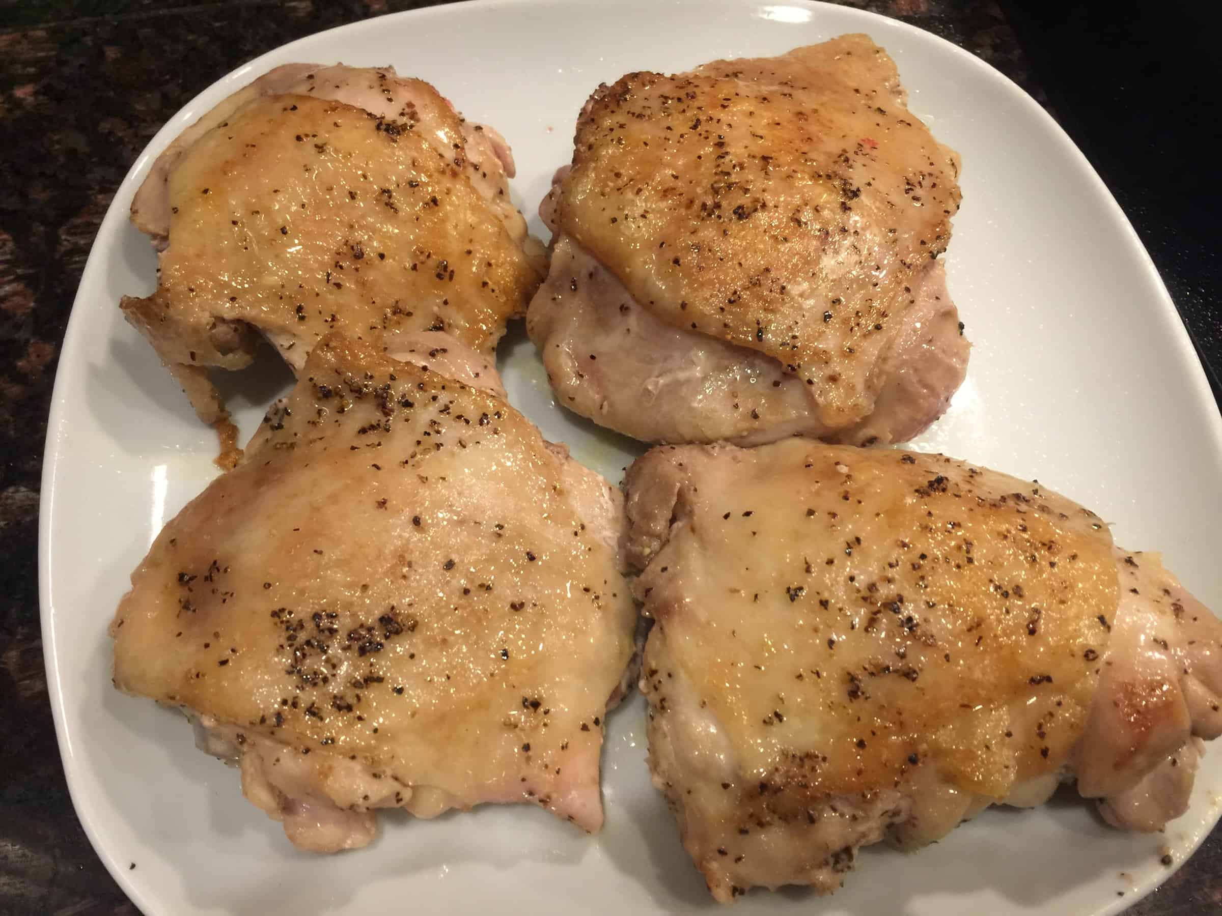 Rosemary-Garlic Chicken Thighs with Crisp Skin