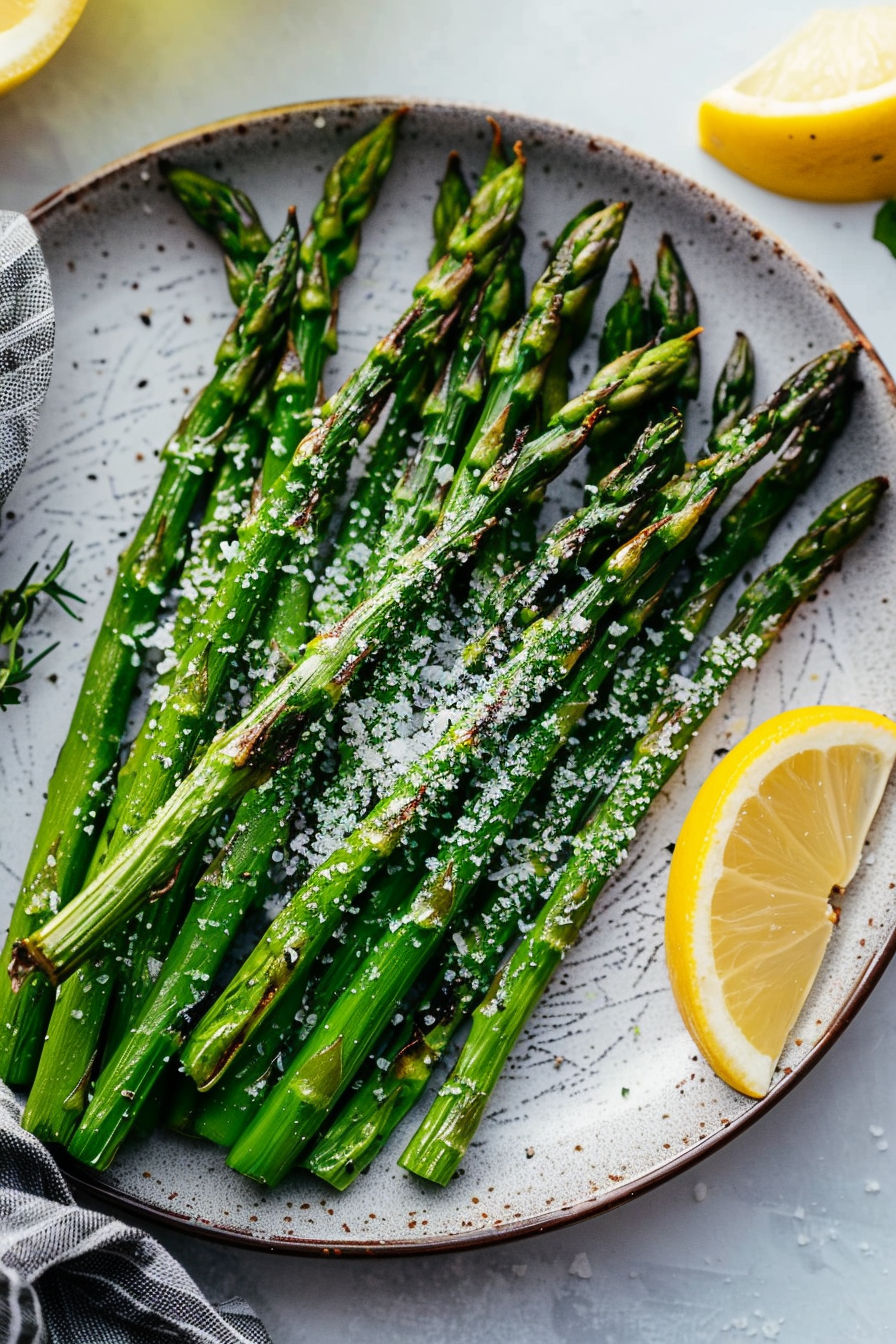 Pan-Seared Chicken Thighs with Lemon-Dill Butter and Roasted Asparagus