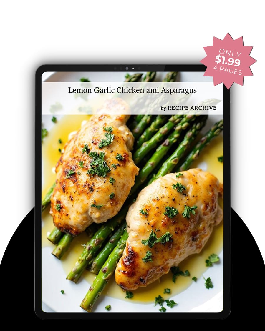 Pan-Seared Lemon-Garlic Chicken Thighs with Asparagus