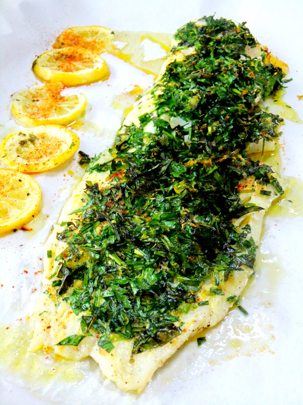 Citrus-Marinated Baked Fish with Fresh Herbs