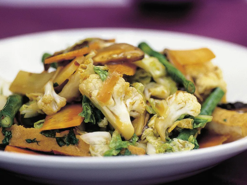 One-Pan Stir-Fried Mixed Vegetables with Ginger and Soy