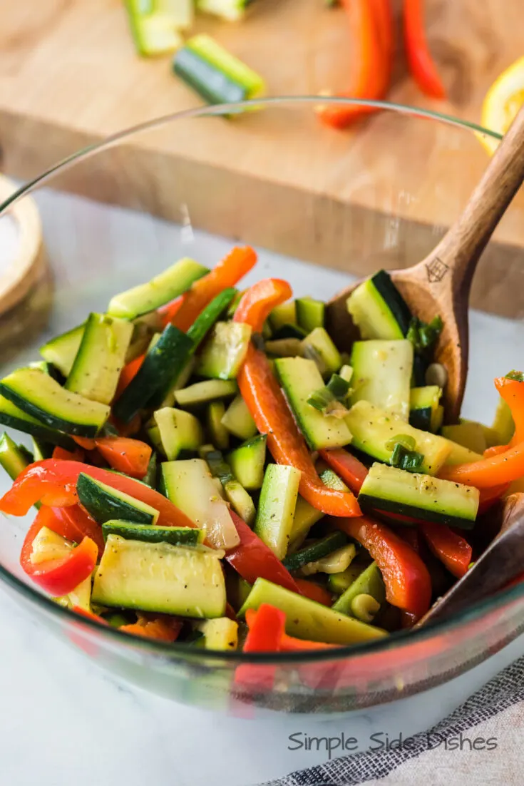 Stir-Fried Zucchini and Bell Peppers with Coconut Aminos