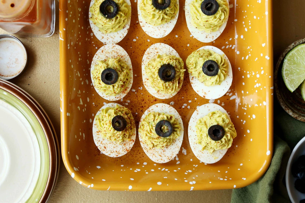 Bacon and Avocado Stuffed Eggs