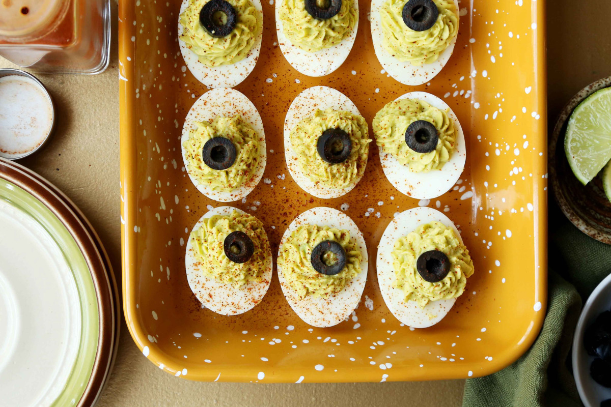 Bacon and Avocado Stuffed Eggs