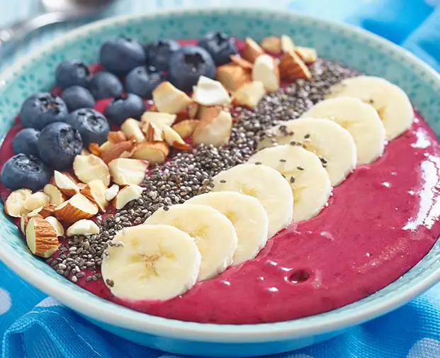 Level Up Smoothie Bowl with Berry Swirl