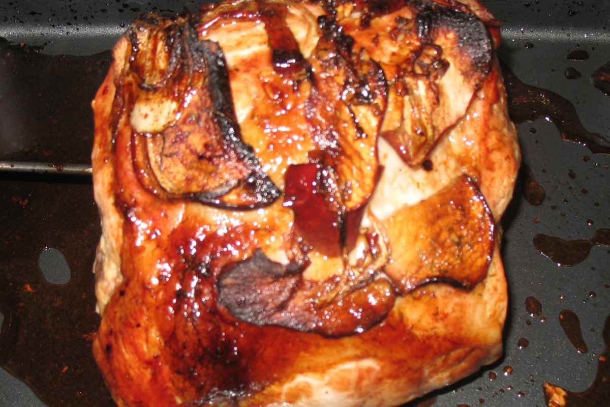 Herb-Roasted Pork with Apple and Sage