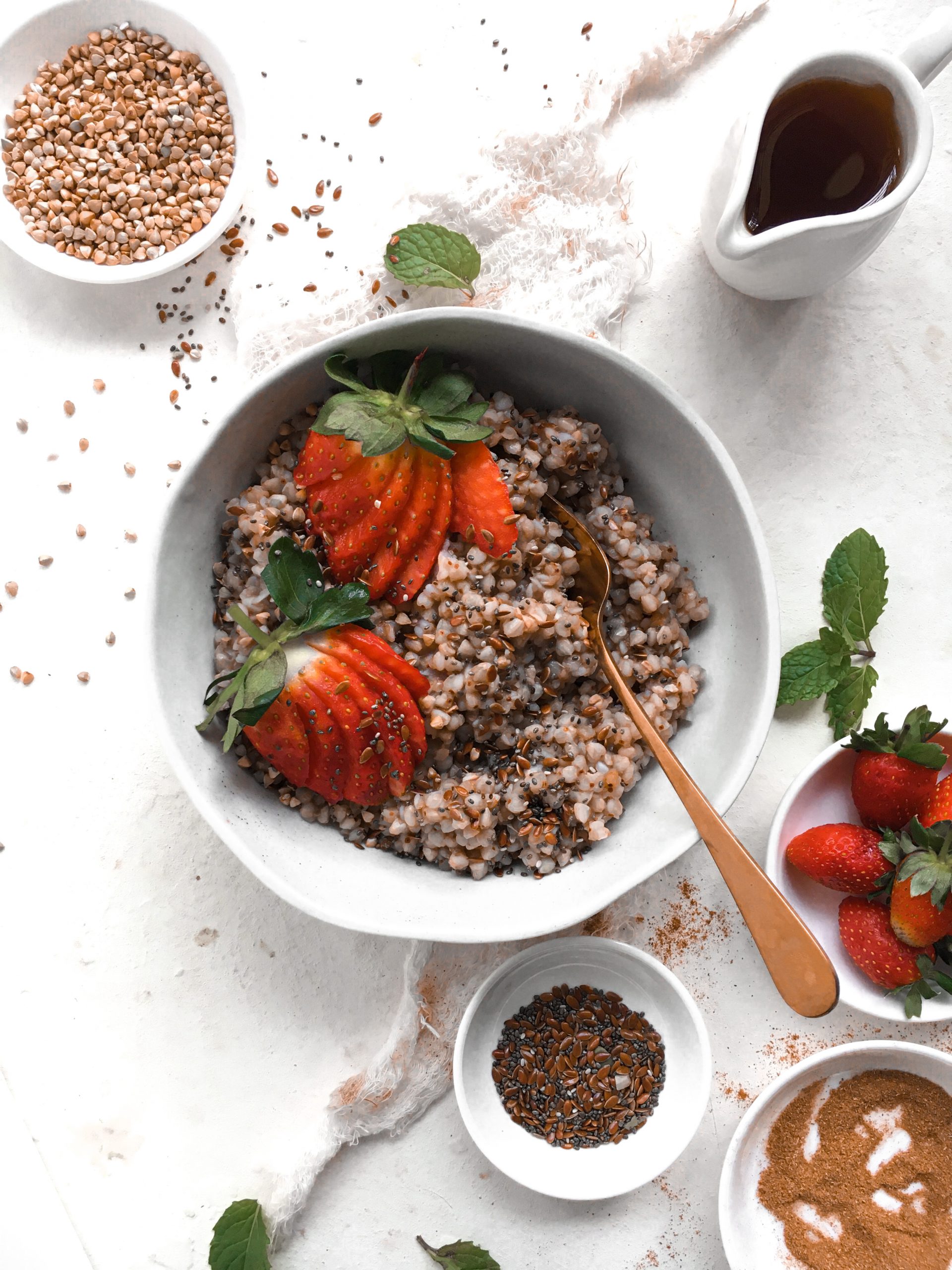 Mongolian Buckwheat Porridge with Foraged Mountain Herbs