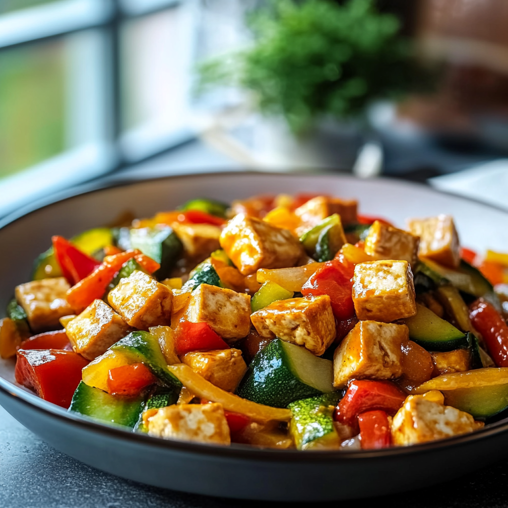 Vegetable Stir-Fry with Tofu or Tempeh
