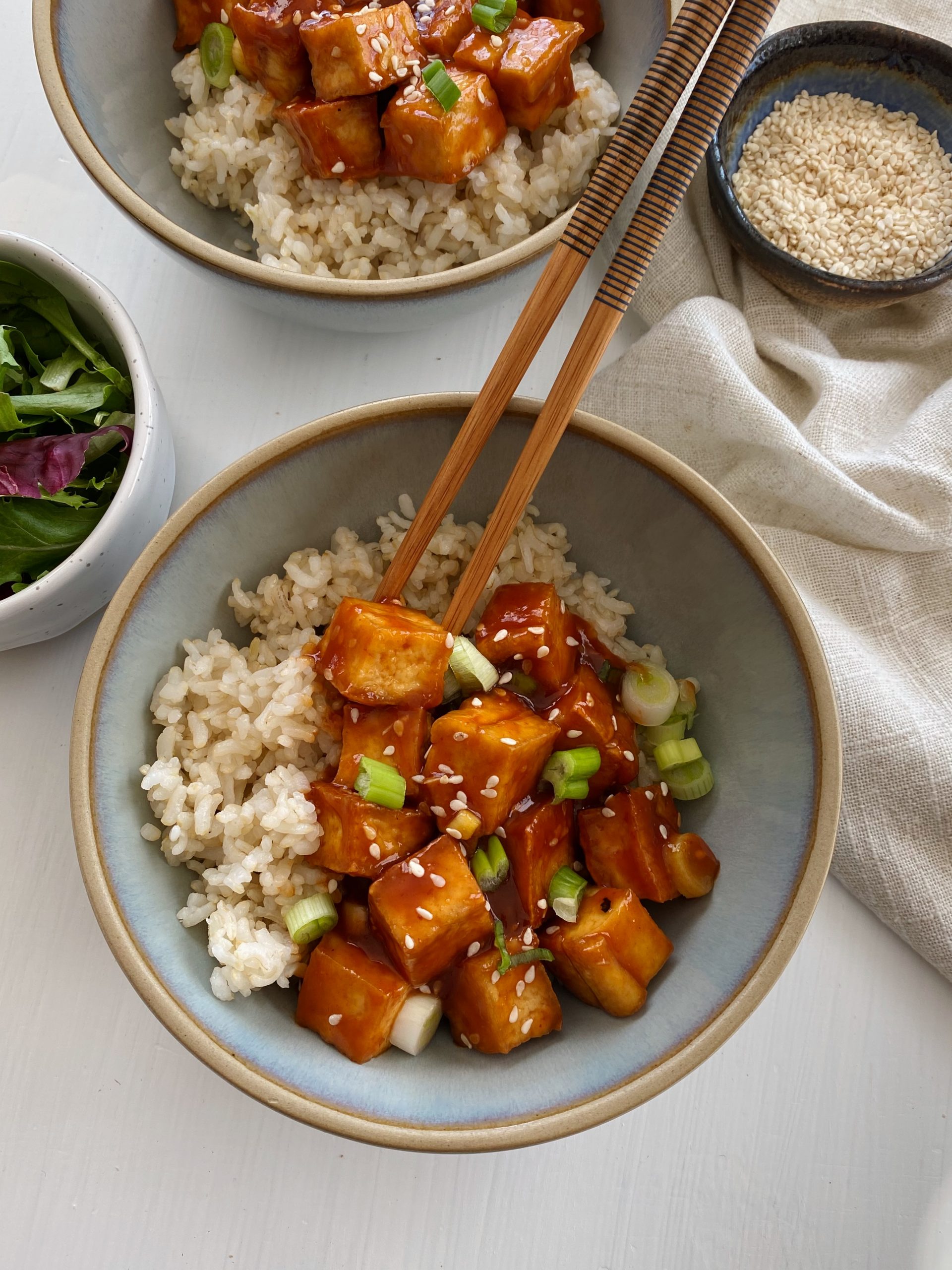 Soy-Glazed Tofu with Ginger and Sesame