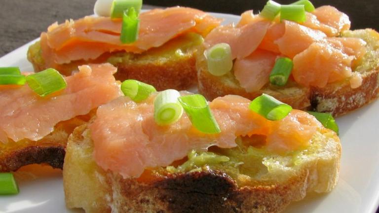 Seattle Coffee-Smoked Salmon Crostini