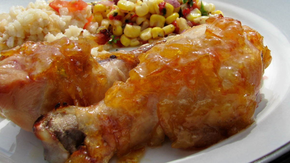 Orange-Thyme Chicken with Aperol Glaze