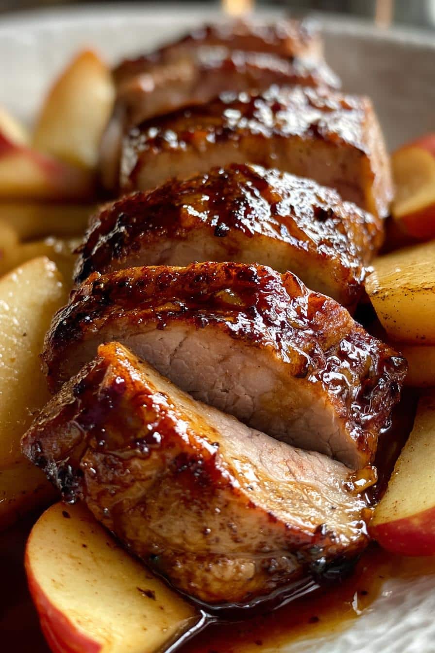 Apple-Cinnamon Pork Tenderloin with Maple Glaze
