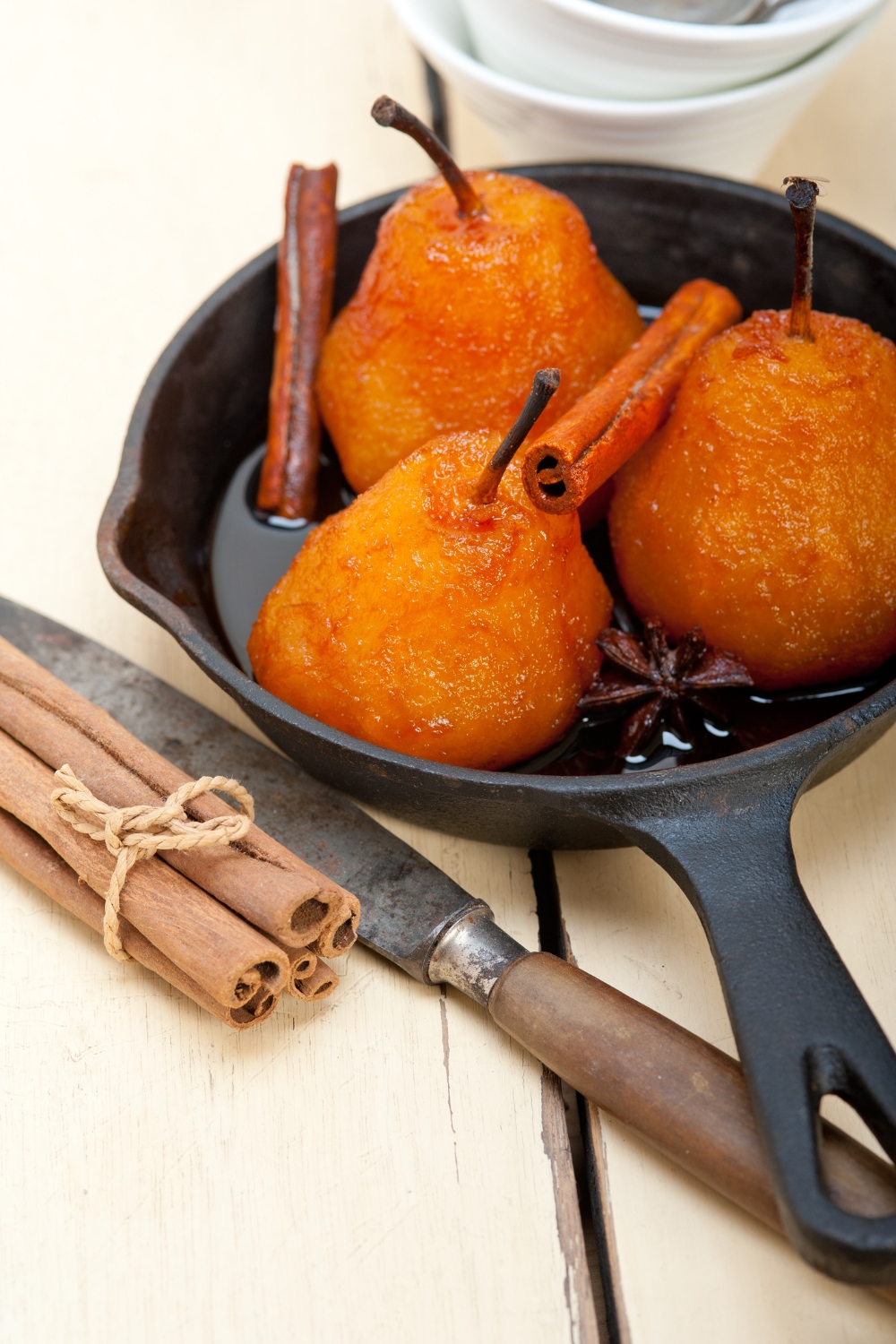 Honey-Glazed Poached Pears