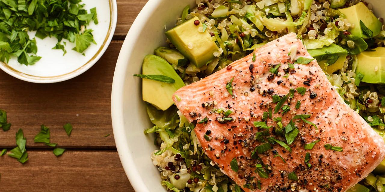 Herb Quinoa Salmon Bowl