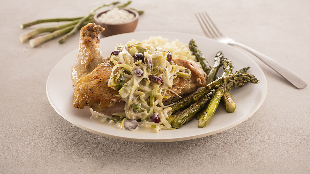 Pan-Seared Chicken with Asparagus