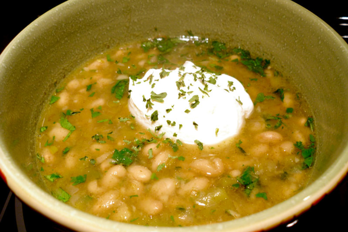 Corn and White Bean Chive Soup