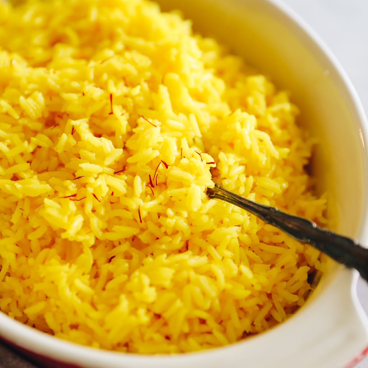 Saffron-Scented Basmati Rice with Toasted Almonds