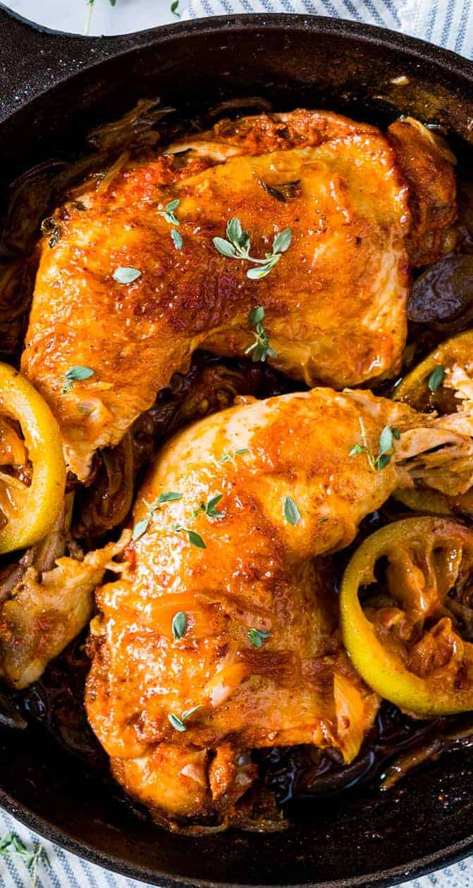 Sheet Pan Caramelized Onion and Thyme Chicken Thighs