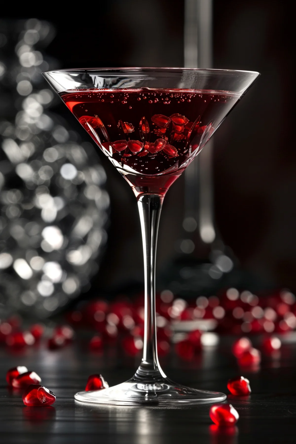Shaken Pomegranate Vodka Martini