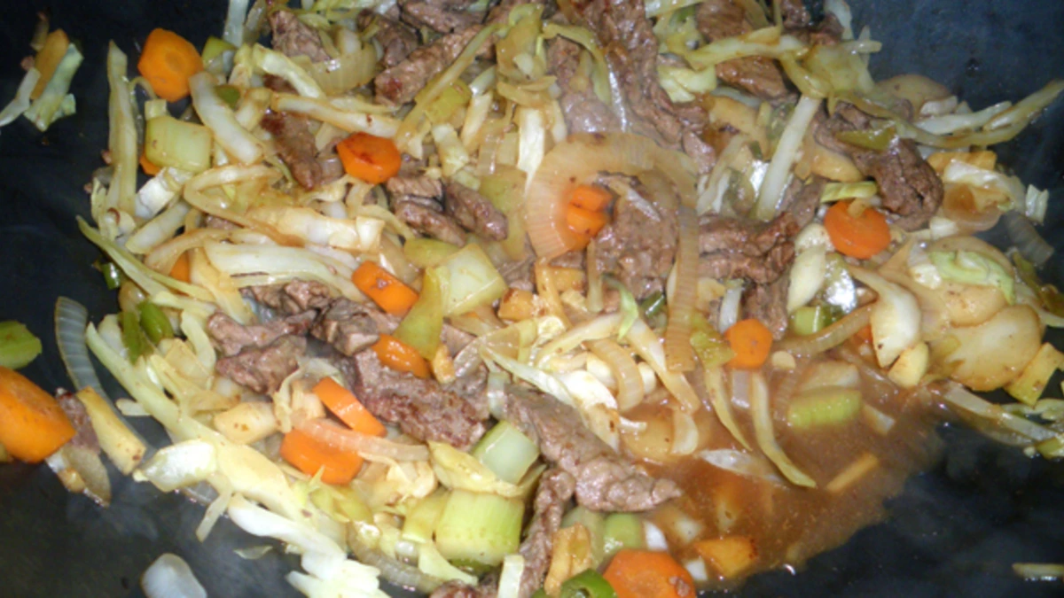 Sesame-Glazed Beef and Cabbage Stir-Fry