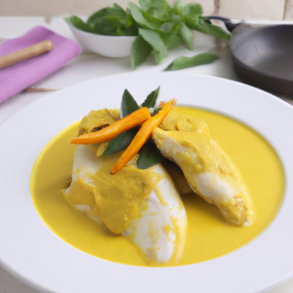 Mustard-Glazed Catfish with Coconut and Green Chilies