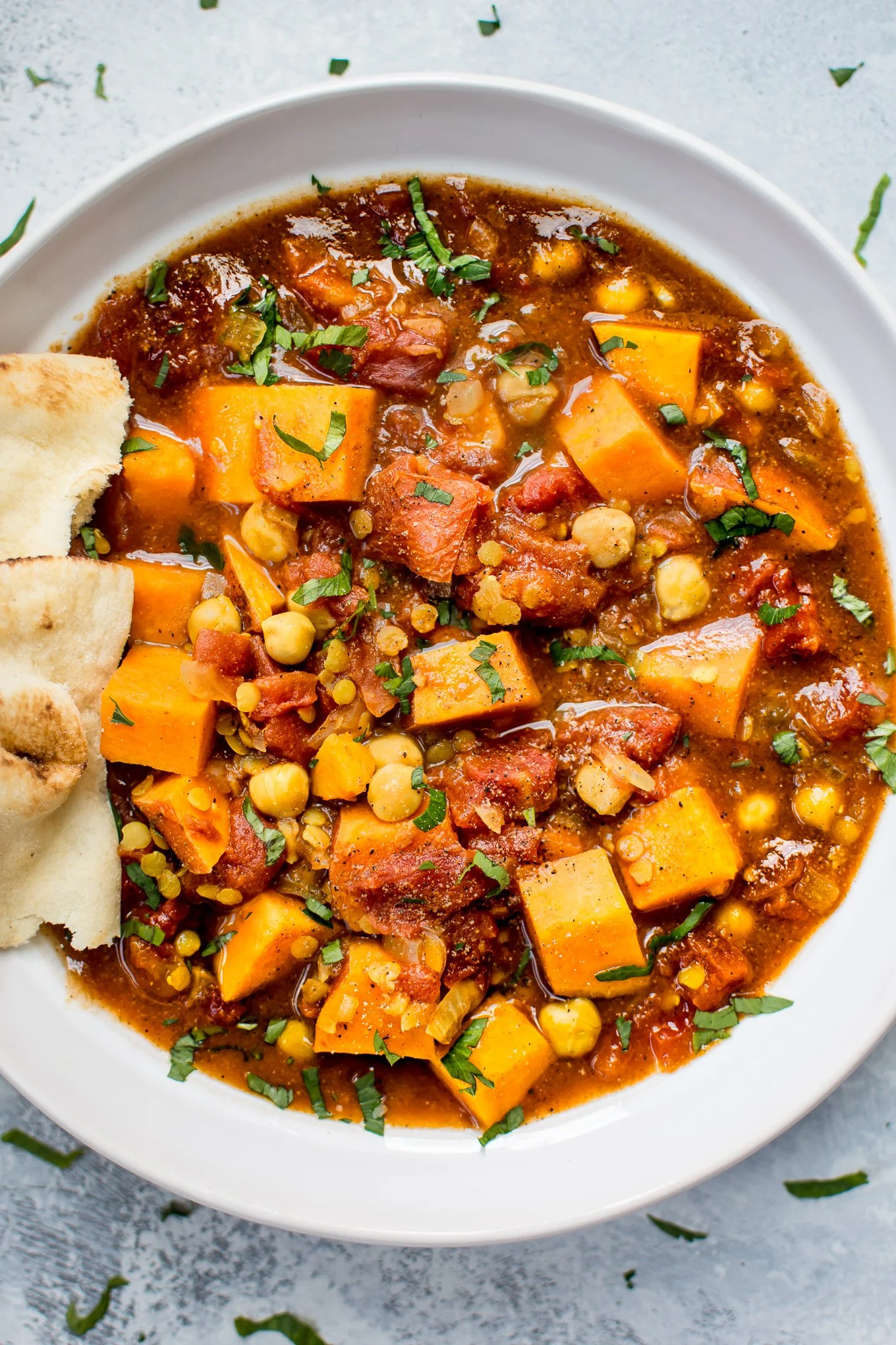 Slow-Cooker Spiced Chickpea and Sweet Potato Stew