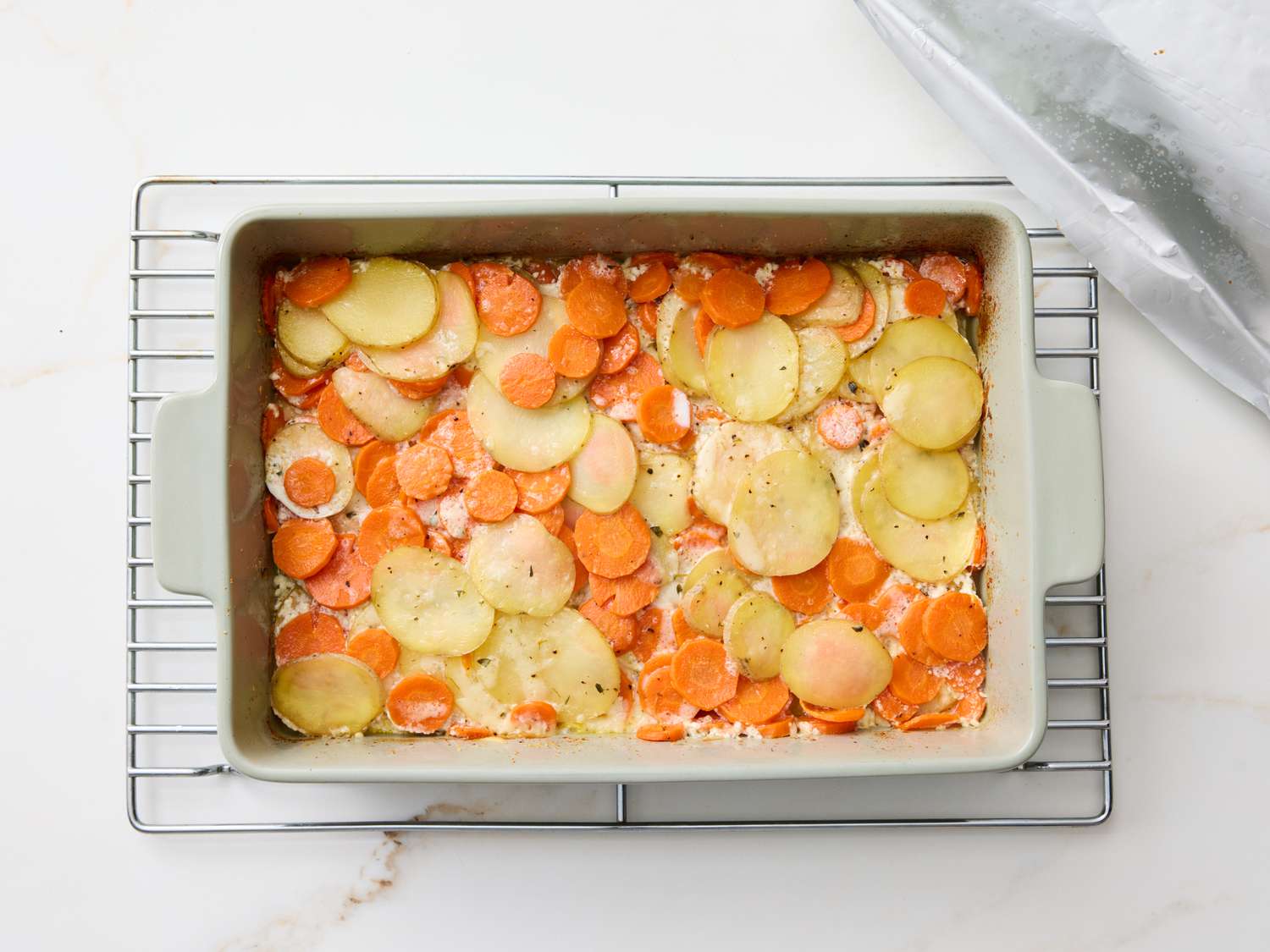 Acadian Potato and Carrot Gratin