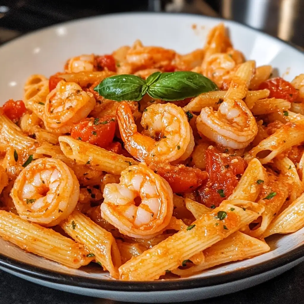 Pan-Seared Shrimp and Tomato Pasta