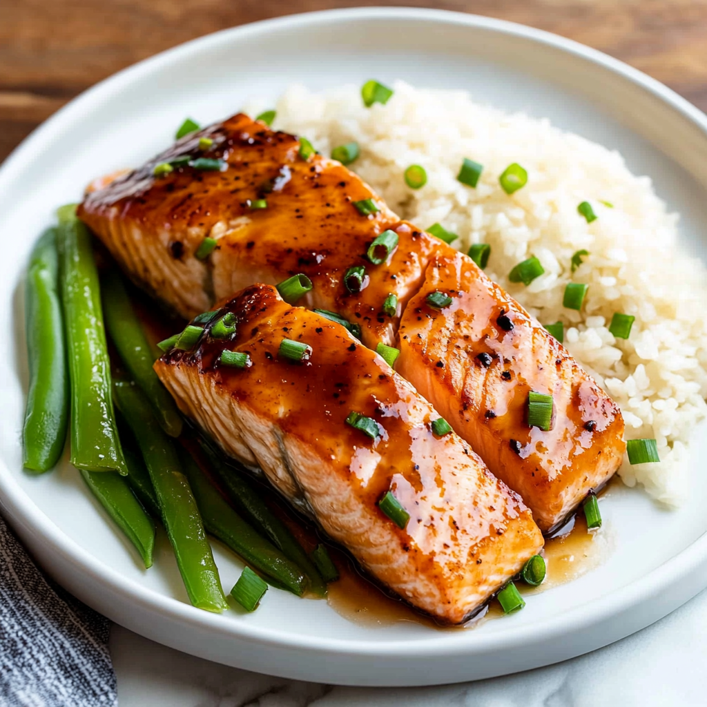 Blueberry-Maple Glazed Salmon